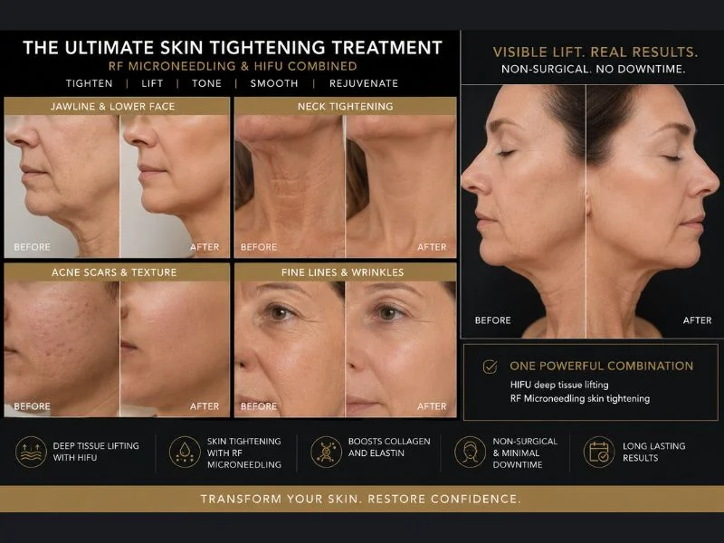 Results of combined treatment for the ultimate skin tightening treatment Rushden