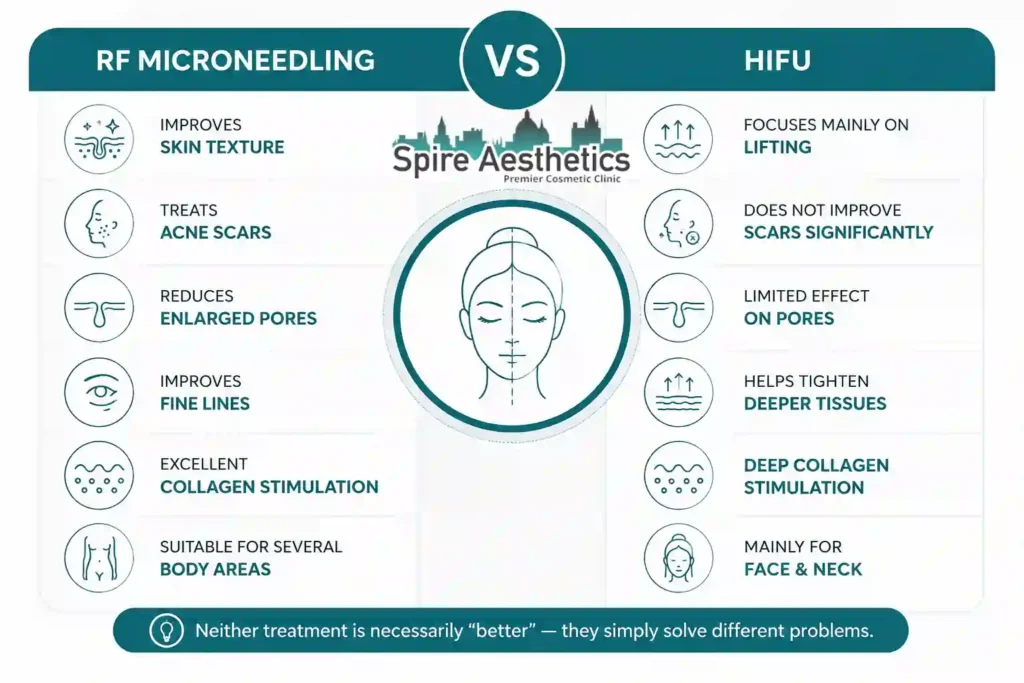 RF Microneedling vs HIFU: Which Treatment Gives Better Results Rushden?